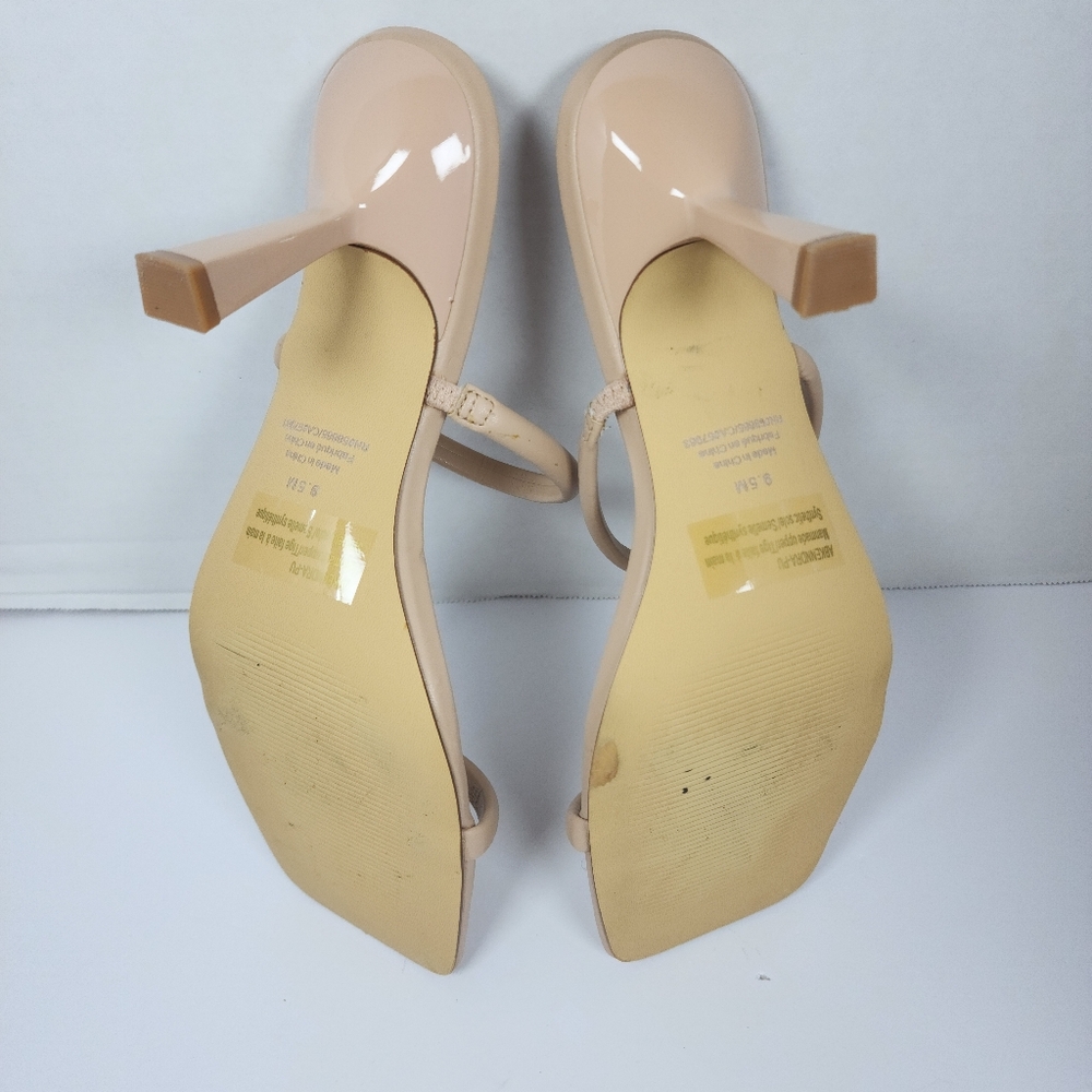 Abound Women Nude Open Toe Heel Slippers Size 9.5 - Picture 7 of 9